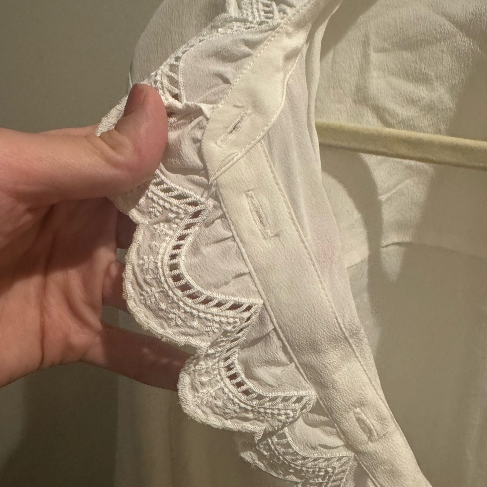 Sezane chlo top in cream - Picture 3 of 5